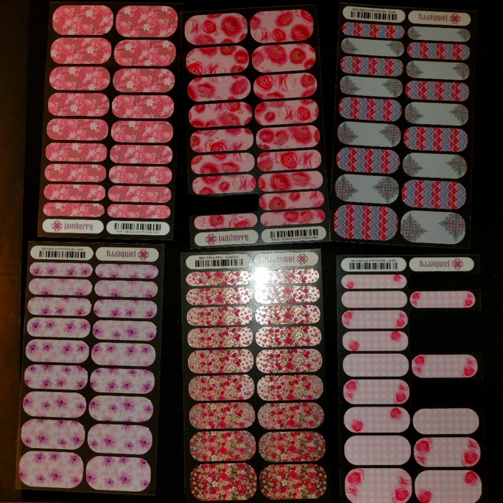Lot of 100+ Jamberry nail art design stickers